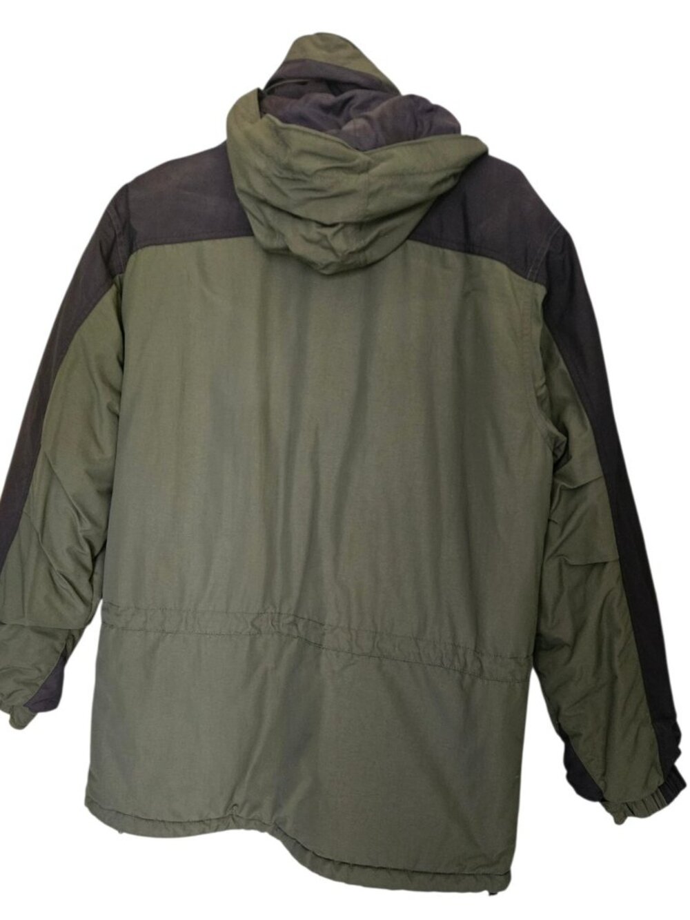 L.L.Bean Thinsulate Lite Loft Hooded Parka Jacket XL Green Black Winter Coat - Picture 2 of 16